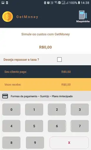 Play GetMoney - Calculadora de taxas de maquininha as an online game GetMoney - Calculadora de taxas de maquininha with UptoPlay