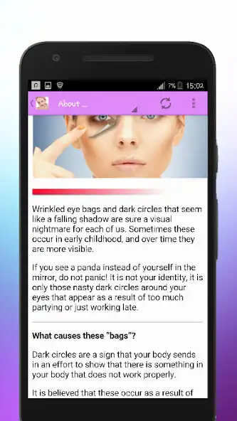 Play Get Rid Of Dark Circles and Bags Under Eyes Fast as an online game Get Rid Of Dark Circles and Bags Under Eyes Fast with UptoPlay