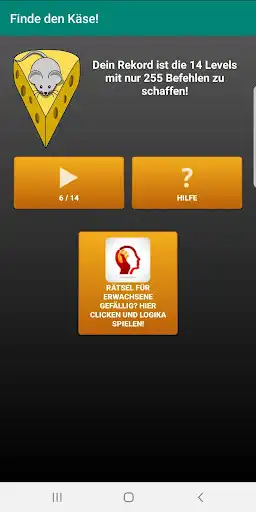 Play Get the Cheese! Kids (6-12) learn how to program  and enjoy Get the Cheese! Kids (6-12) learn how to program with UptoPlay