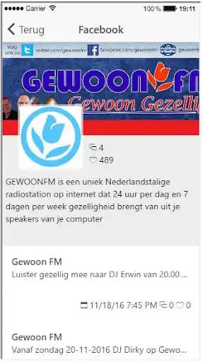 Play GewoonFM as an online game GewoonFM with UptoPlay