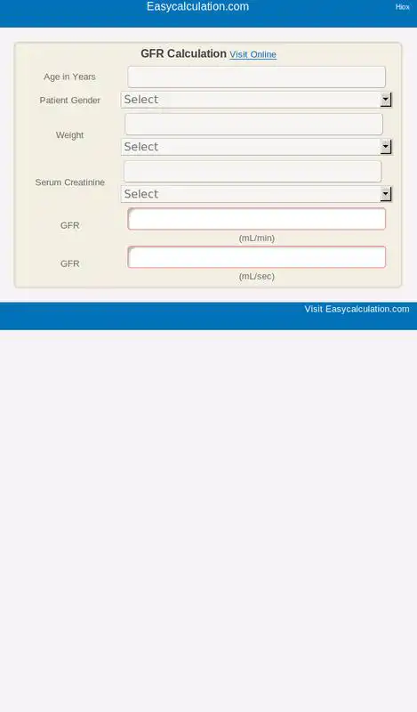 Play GFR Calculator