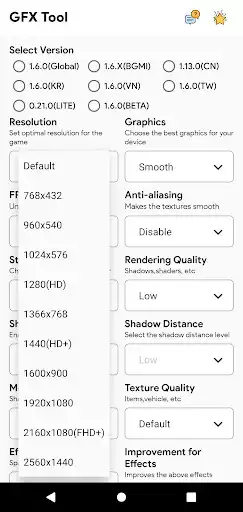Play GFX Tool For BGMI  and enjoy GFX Tool For BGMI with UptoPlay