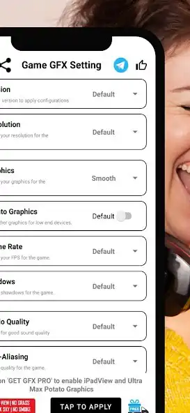 Play GFX Tool Pro - BGMI  PUBG as an online game GFX Tool Pro - BGMI  PUBG with UptoPlay