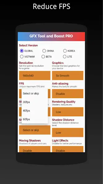 Play GFX Tool Pro For Battlegrounds as an online game GFX Tool Pro For Battlegrounds with UptoPlay