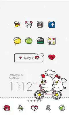 Play ggoggo love dodol theme