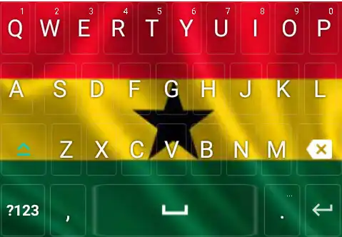 Play Ghana flag  KeyBoard as an online game Ghana flag  KeyBoard with UptoPlay