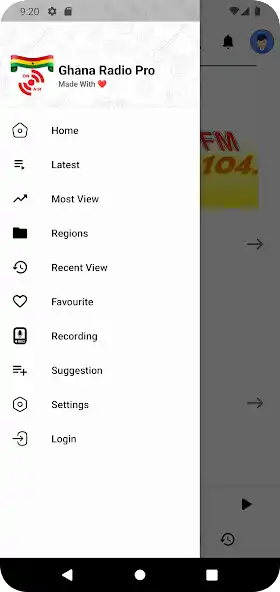 Play Ghana Radio Pro as an online game Ghana Radio Pro with UptoPlay