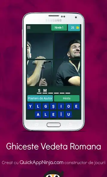 Play Ghiceste Vedeta Romana 2020 as an online game Ghiceste Vedeta Romana 2020 with UptoPlay