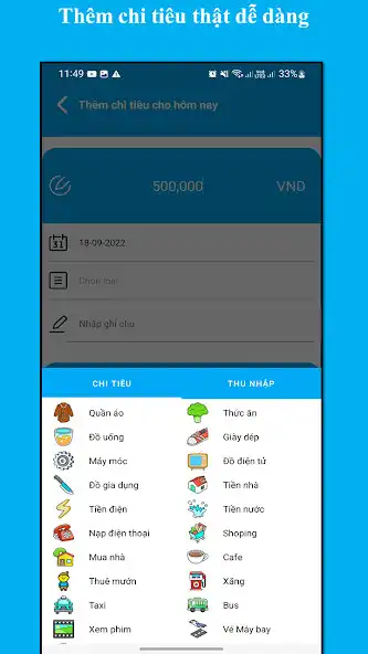 Play Ghi chép chi tiêu as an online game Ghi chép chi tiêu with UptoPlay