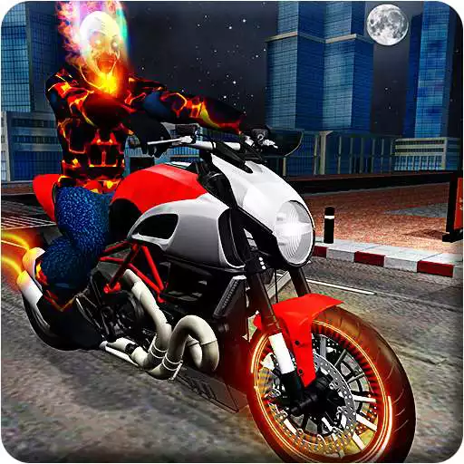 Free play online Ghost Bike Hero Blaze Fire Skull Rider Battle  APK