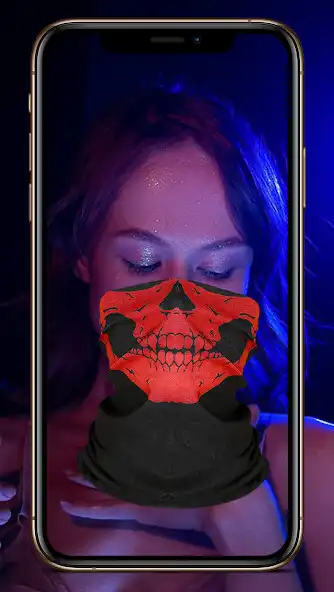 Play Ghost Face Mask Cagoule stickers Photo Editor as an online game Ghost Face Mask Cagoule stickers Photo Editor with UptoPlay