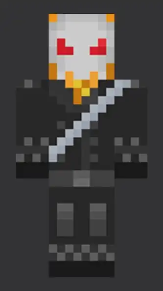 Play Ghost Rider Minecraft Skin as an online game Ghost Rider Minecraft Skin with UptoPlay