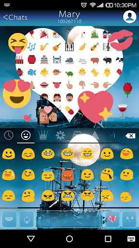 Play APK Ghost Ship Emoji Keyboard  and enjoy Ghost Ship Emoji Keyboard with UptoPlay com.kkkeyboard.emoji.keyboard.theme.GhostShip