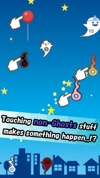 Play Ghost Touch-Tap game for kids- as an online game Ghost Touch-Tap game for kids- with UptoPlay