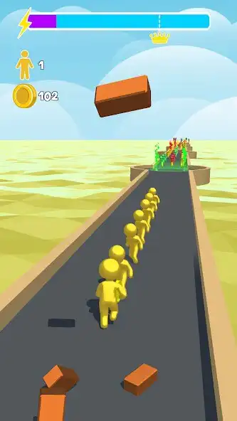 Play Giant Crown Blob Rush 3D as an online game Giant Crown Blob Rush 3D with UptoPlay