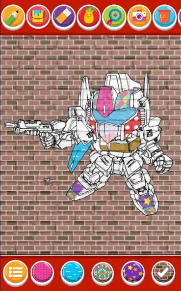 Play Giant Robot Hero Coloring as an online game Giant Robot Hero Coloring with UptoPlay