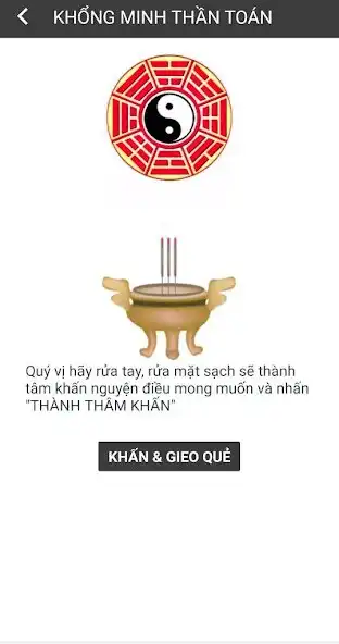 Play Gieo Quẻ Năm 2023 - Khổng Minh as an online game Gieo Quẻ Năm 2023 - Khổng Minh with UptoPlay