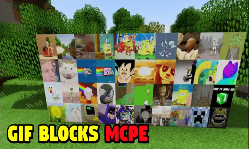 Play Gif Blocks Addon for Minecraft PE as an online game Gif Blocks Addon for Minecraft PE with UptoPlay