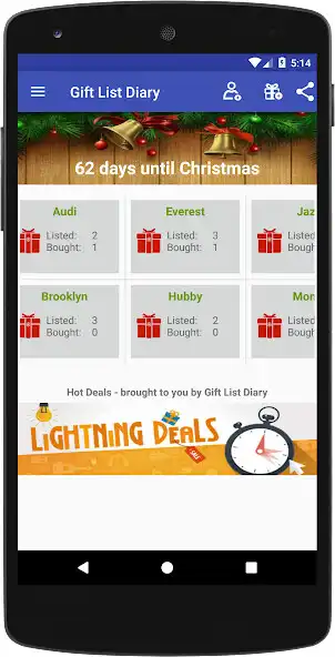 Play Gift List Diary - Christmas Present Organizer  and enjoy Gift List Diary - Christmas Present Organizer with UptoPlay