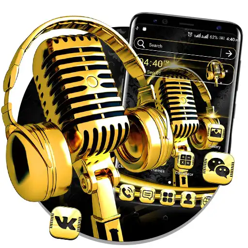 Play Gilt Music Launcher Theme APK