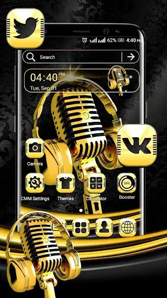 Play Gilt Music Launcher Theme  and enjoy Gilt Music Launcher Theme with UptoPlay