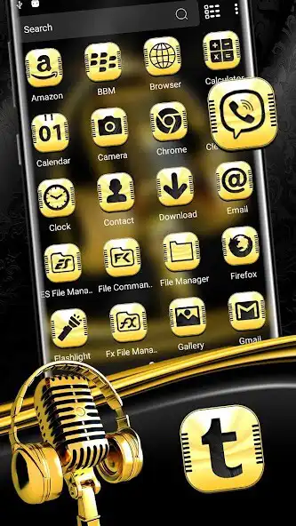 Play Gilt Music Launcher Theme as an online game Gilt Music Launcher Theme with UptoPlay