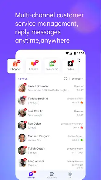 Play Ginee Chat - Multi Messenger  and enjoy Ginee Chat - Multi Messenger with UptoPlay