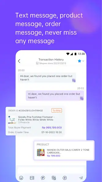 Play Ginee Chat - Multi Messenger as an online game Ginee Chat - Multi Messenger with UptoPlay