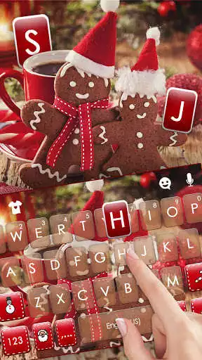 Play Gingerbread Man Keyboard Background as an online game Gingerbread Man Keyboard Background with UptoPlay