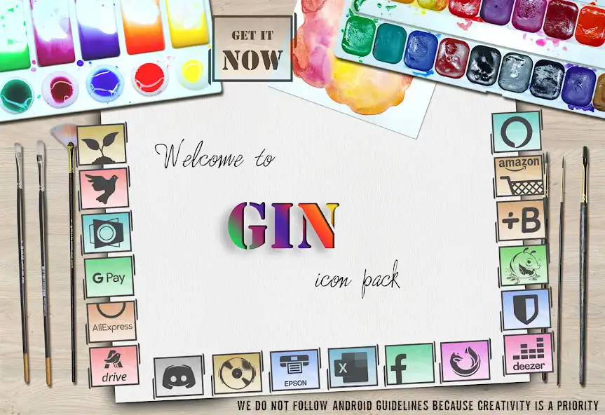 Play GIN Icon Pack - Get It Now  and enjoy GIN Icon Pack - Get It Now with UptoPlay