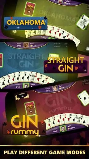 Play Gin Rummy - offline card games as an online game Gin Rummy - offline card games with UptoPlay