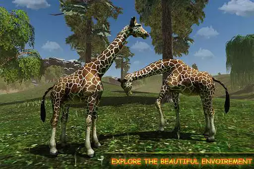 Play Giraffe Family Life Jungle Sim as an online game Giraffe Family Life Jungle Sim with UptoPlay