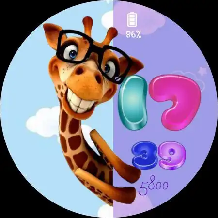 Play Giraffe in the Sky Watch Face as an online game Giraffe in the Sky Watch Face with UptoPlay
