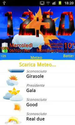 Play Girasole theme, PR.CLK wea