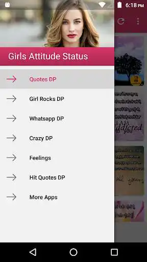 Play Girl Attitude Status Hindi  and enjoy Girl Attitude Status Hindi with UptoPlay