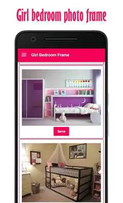 Play Girl Bedroom Photo Frame