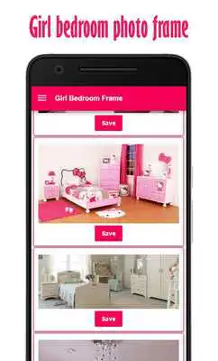 Play Girl Bedroom Photo Frame