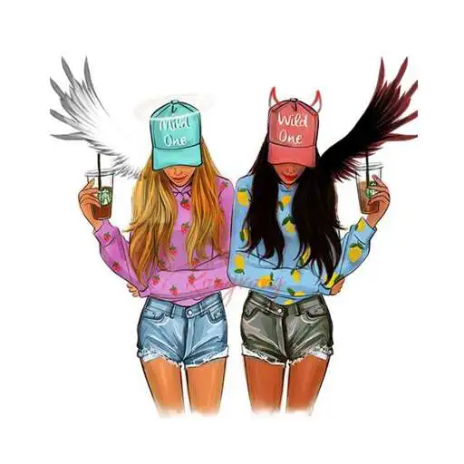 Play Girl BFF Wallpaper HD APK