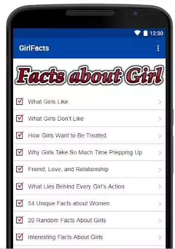 Play Girl Facts - Facts about Girl and Women Guide as an online game Girl Facts - Facts about Girl and Women Guide with UptoPlay