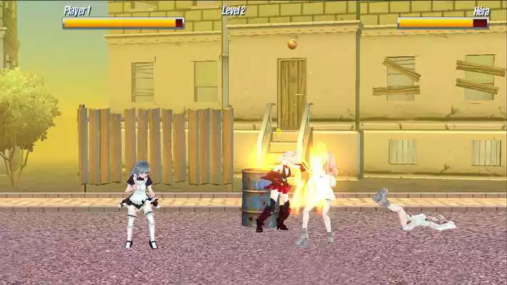 Play Girl fight street son the dragon