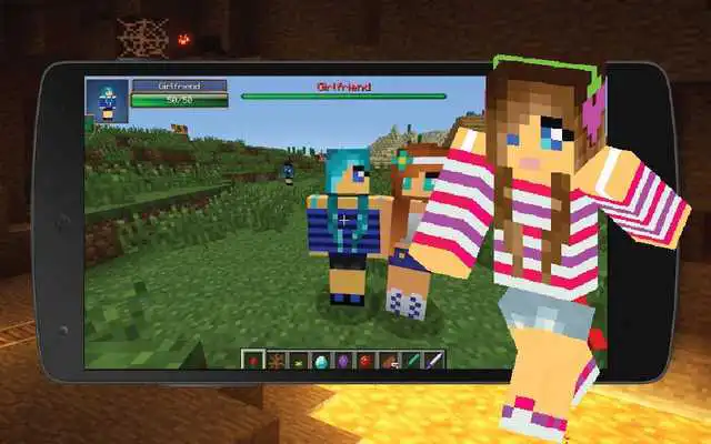 Play Girlfriend in Minecraft PE Play Girlfriend in Minecraft PE