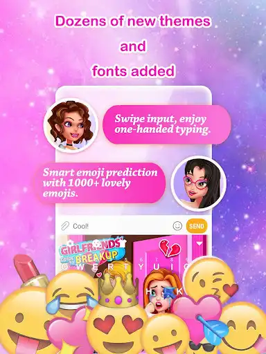 Play Girlfriends Guide Keyboard Theme for Girls as an online game Girlfriends Guide Keyboard Theme for Girls with UptoPlay