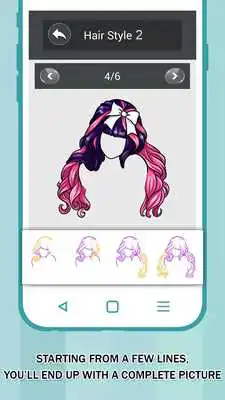 Play Girl HairStyle Drawing