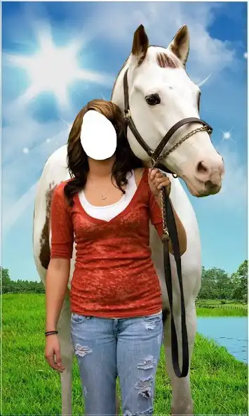 Play Girl Horse Photo Suit as an online game Girl Horse Photo Suit with UptoPlay