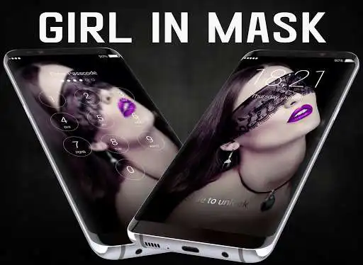 Play Girl in Mask Lock Screen