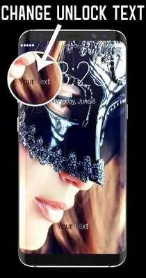 Play Girl in Mask Lock Screen