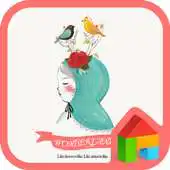 Free play online Girl in wonderland dodol theme APK