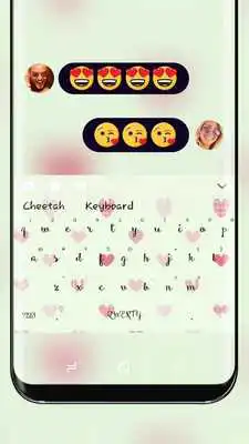 Play Girl Keyboard Red Lovely Hearts
