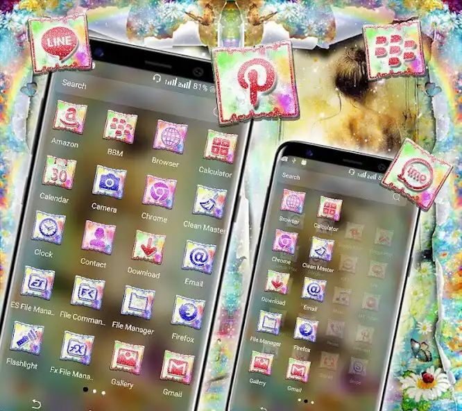 Play Girl Painting Launcher Theme as an online game Girl Painting Launcher Theme with UptoPlay