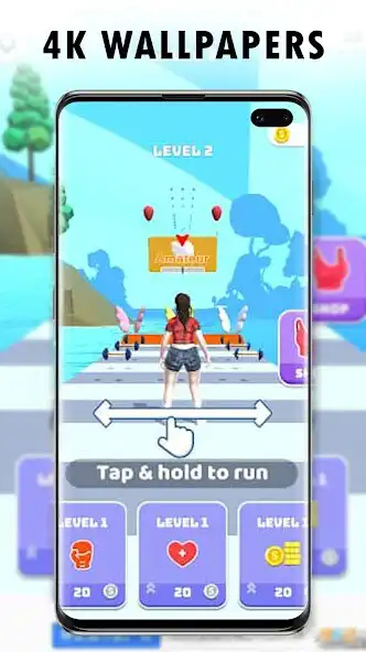 Play Girl runner 3D wallpaper as an online game Girl runner 3D wallpaper with UptoPlay